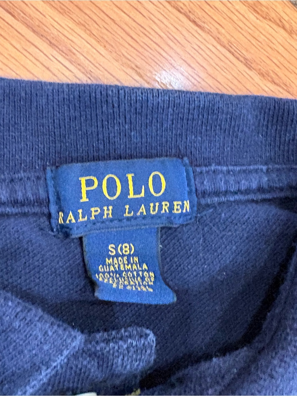Polo by Ralph Lauren Boys' Multicolor Striped Polo Shirt 8 medium pony cotton - Picture 2 of 2